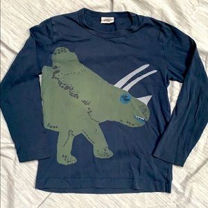 🦕 Boys Mini Boden Long Sleeve Dino T-shirt